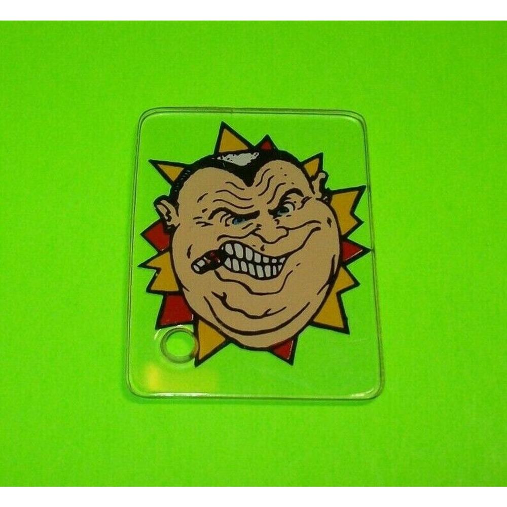 Mousin Around Pinball Machine Plastic Key Chain Game Promo Cigar Man 1989